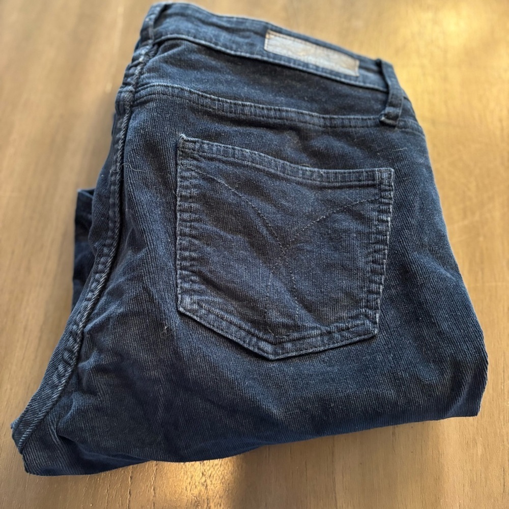 Calvin‎ Klein Jeans Women's Ultimate Skinny Corduroy Dark Teal 8x30 Pants.